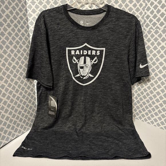 NWT 2021 Nike Las Vegas Raiders Dri Fit Sideline Shirt Medium size M NEW - Picture 2 of 4